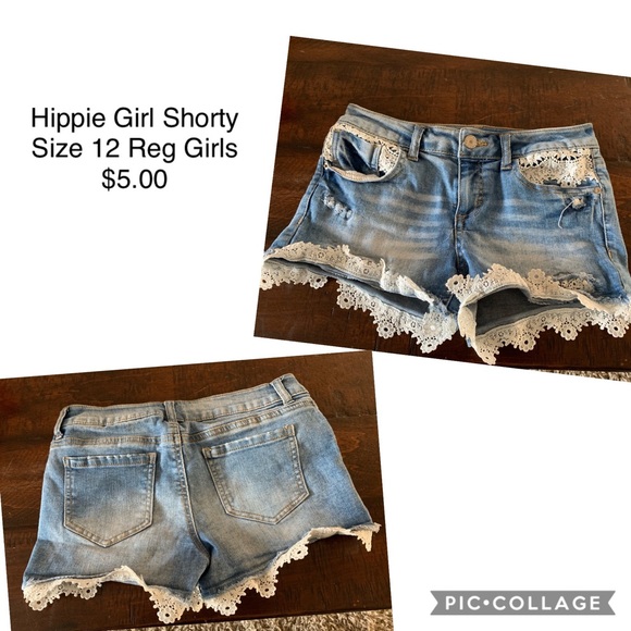 Girls Denim Shorts Size 12 - Picture 1 of 1
